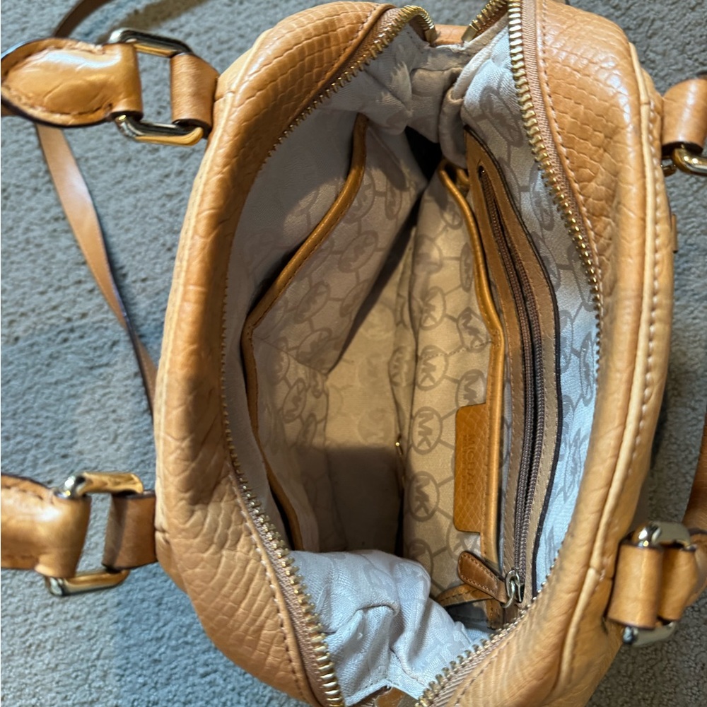 Michael Kors Tan Leather Crossbody Bag